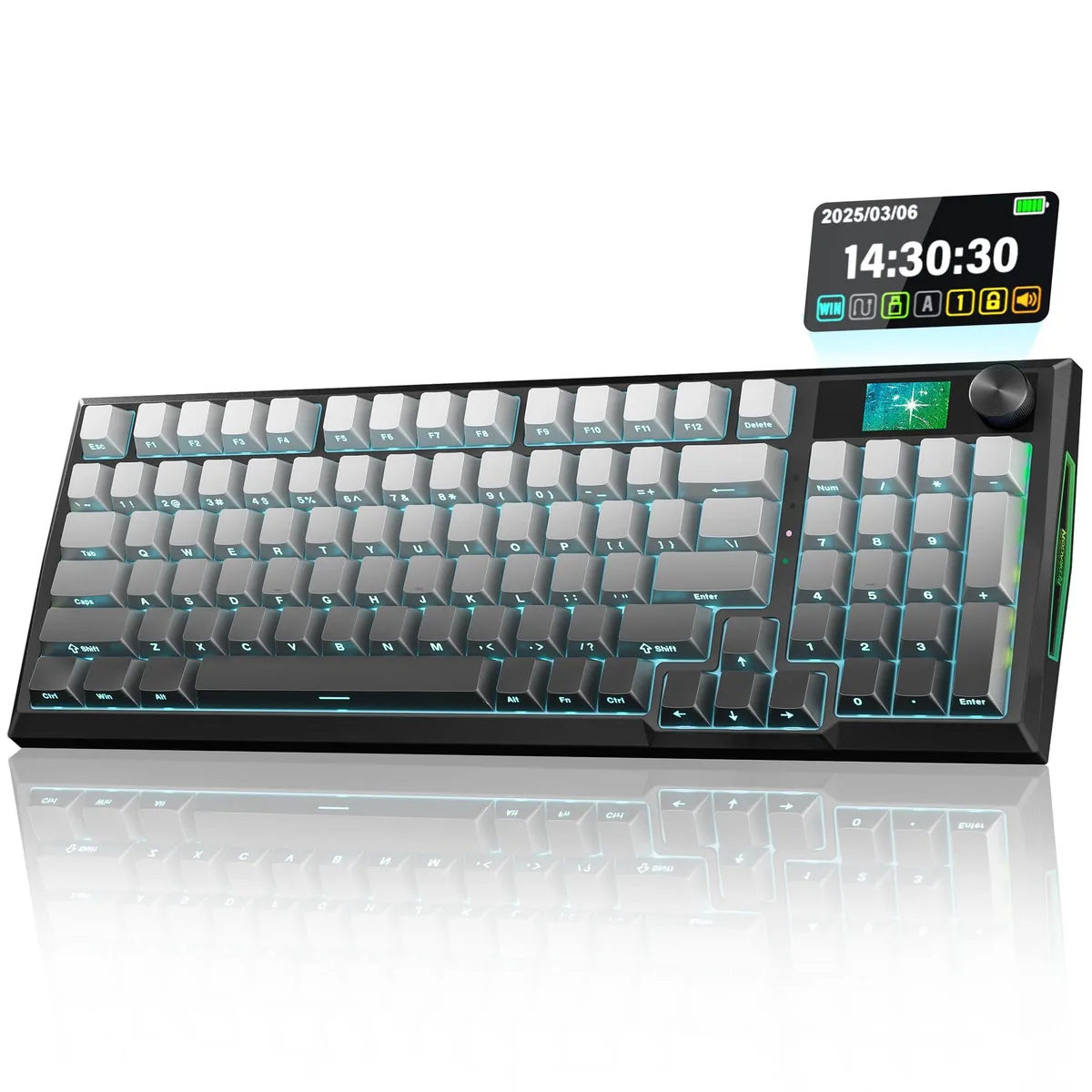  Redragon K725SP gasket RGB gaming keyboard 95 keys screen knob tri-mode 2.4 5.0 3.0 — product photo
