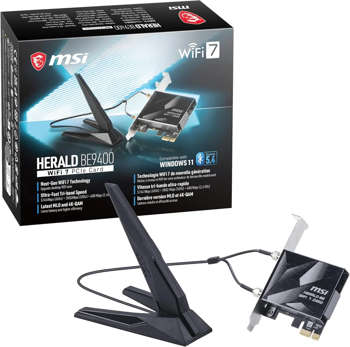 MSI MSI 914-8660-001 Herald-BE Wi-Fi 7 adapter — product photo