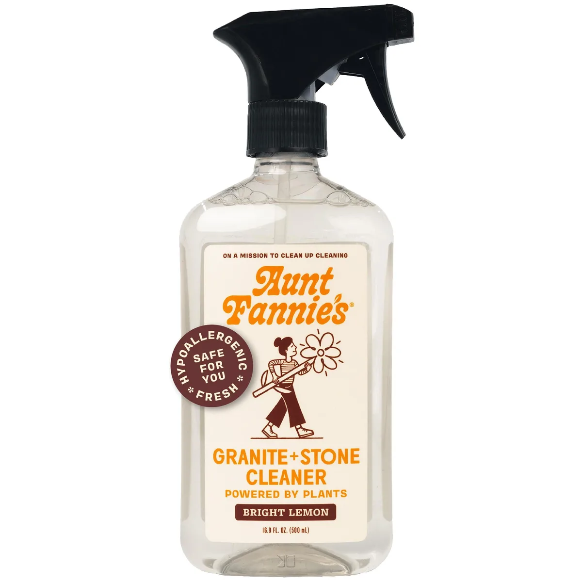 White spray bottle with lemon graphic and Metra GSC-1701 label