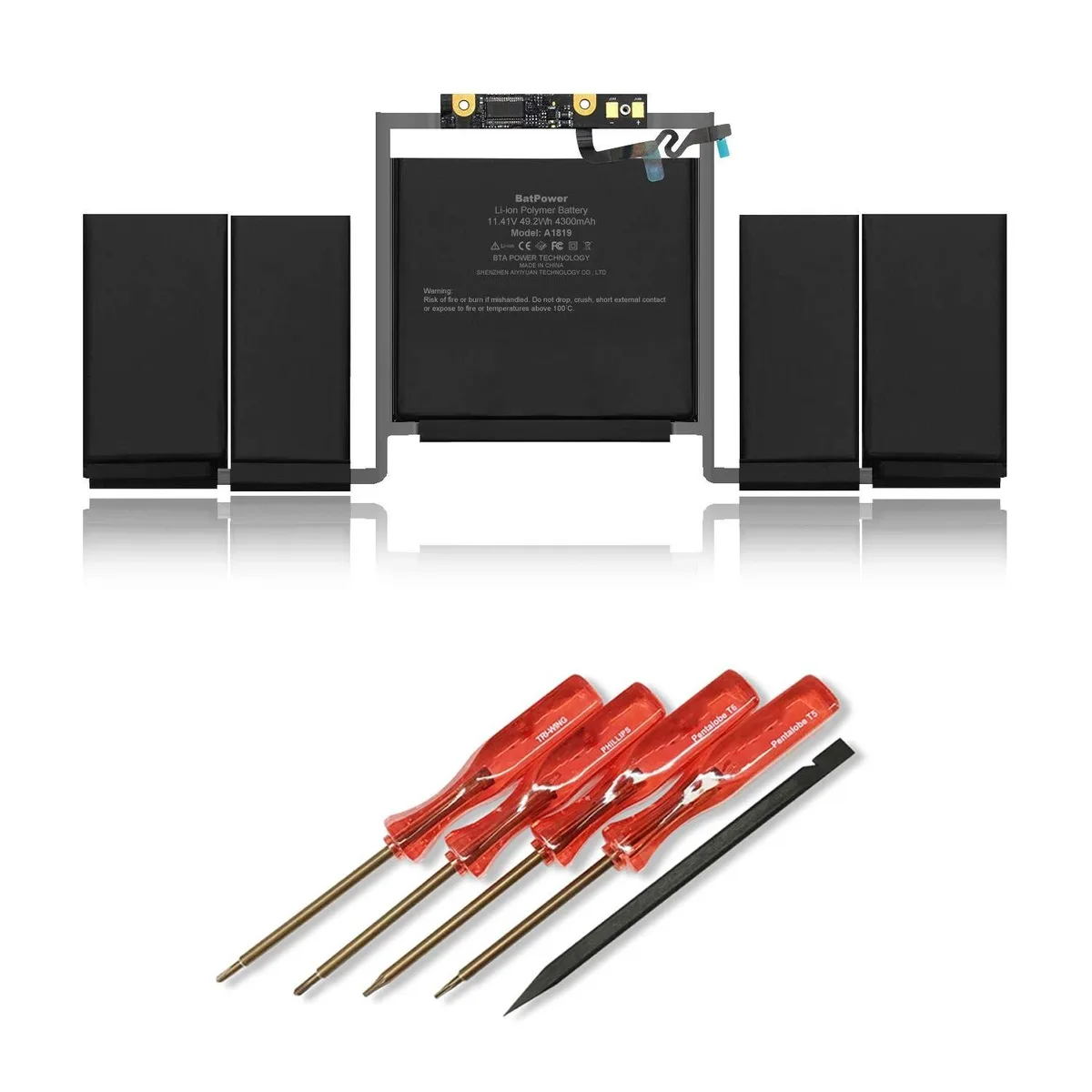 BoYata BoYata A1819 Replacement Battery 49.2Wh for MacBook Pro 13 A1706 2016 2017 2 in 1 accessory — product photo