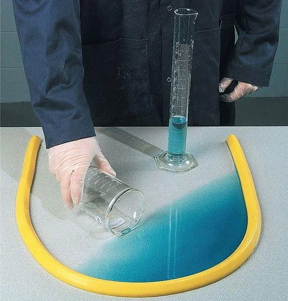 New Pig New Pig PLR229 SpillBlocker Tabletop Dike Yellow 1 In personal protective equipment — product photo