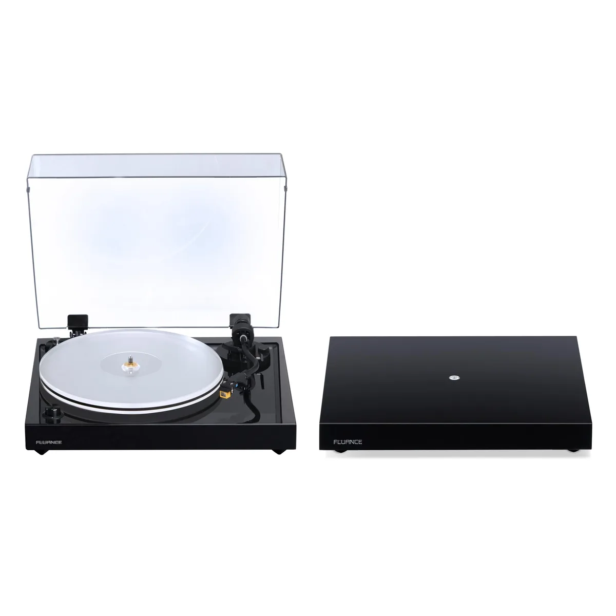 Fluance Fluance RT85NTIB40T Turntable with Nagaoka MP-110 Cartridge &amp; Isolation Base - Piano Black — product photo