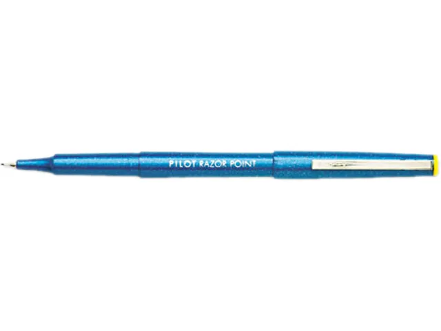 Pilot Pen Pilot Pen 11004 Razor Point Porous Point Stick Pen Blue Ink Extra Fine .5mm Dozen — product photo