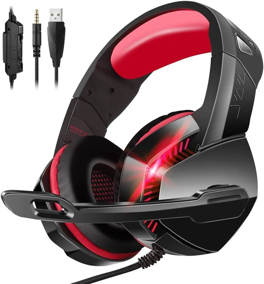 BFKK BFKK H3 Gaming Headset 7.1 Surround Red 50mm 350g — product photo