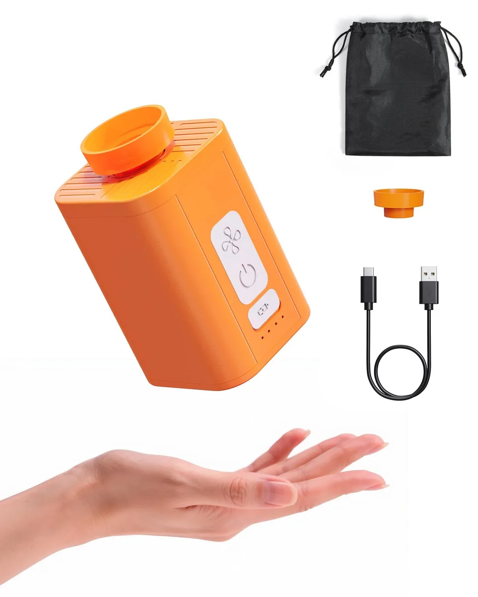  1200mAh Cordless Vacuum Pump 4000Pa 70% Compression 15s 1.5in Valve 1L Clear New — product photo