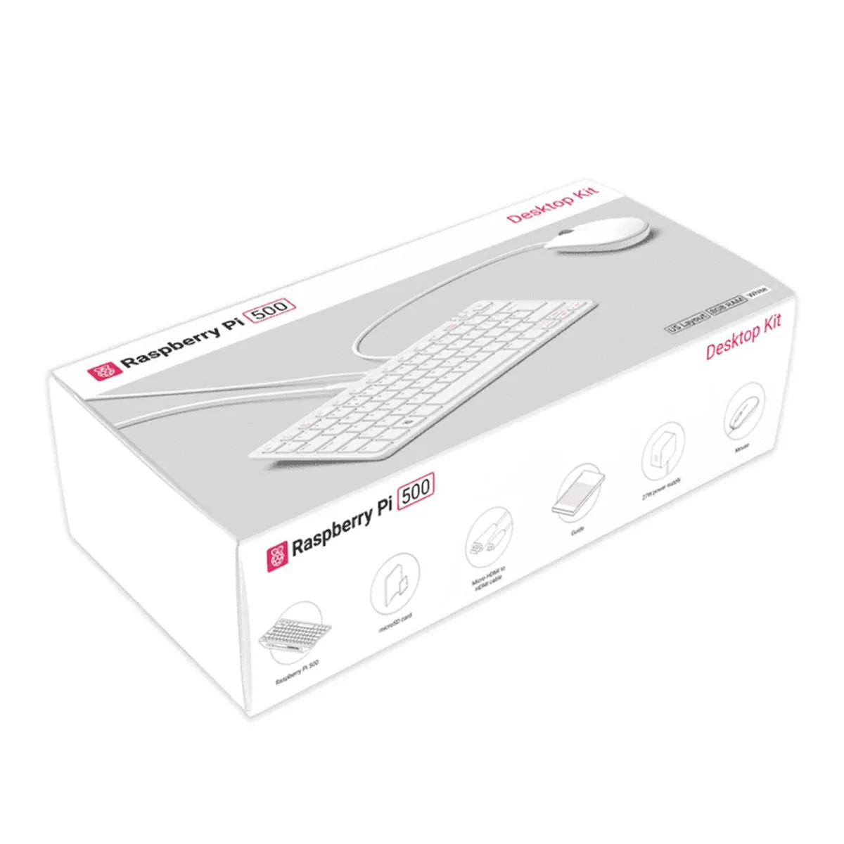 Raspberry Pi Raspberry Pi 500 Desktop Kit US 27W PSU SC1285 32GB — product photo