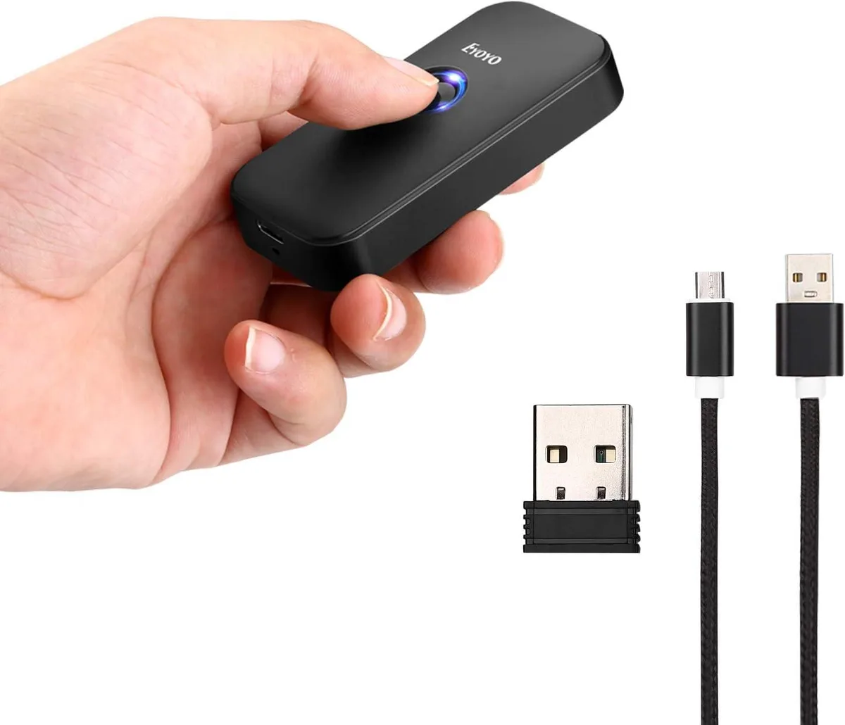 Eyoyo Eyoyo Mini 2D Barcode Scanner 35g 3-in-1 USB 2.4G Bluetooth — product photo