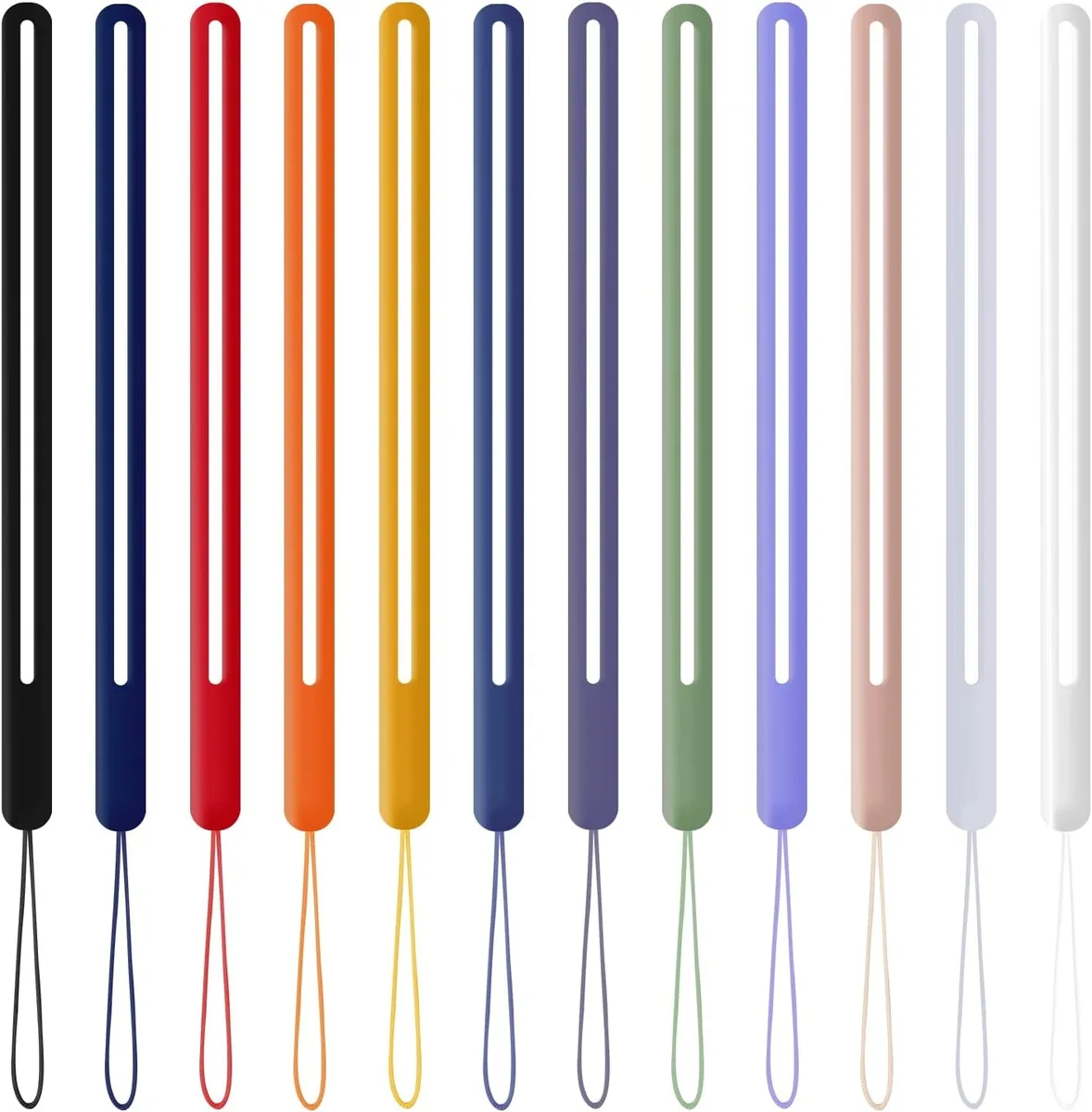 MCHOSE MCHOSE 12 Pcs Silicone Wrist Strap Lanyard Cover — product photo