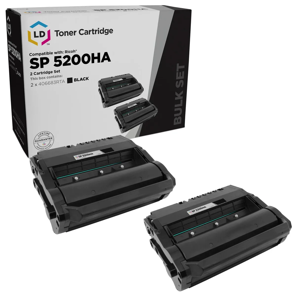 LD Products LD Products 406683 Black Toner Cartridge 2-Pack 25000 pages — product photo