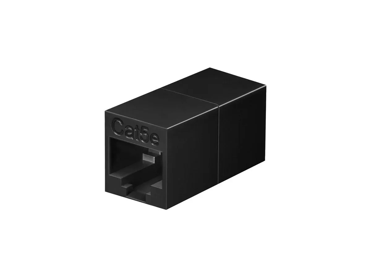 Monoprice Inc. Monoprice 107283 Cat5e RJ45 Inline Coupler Black — product photo