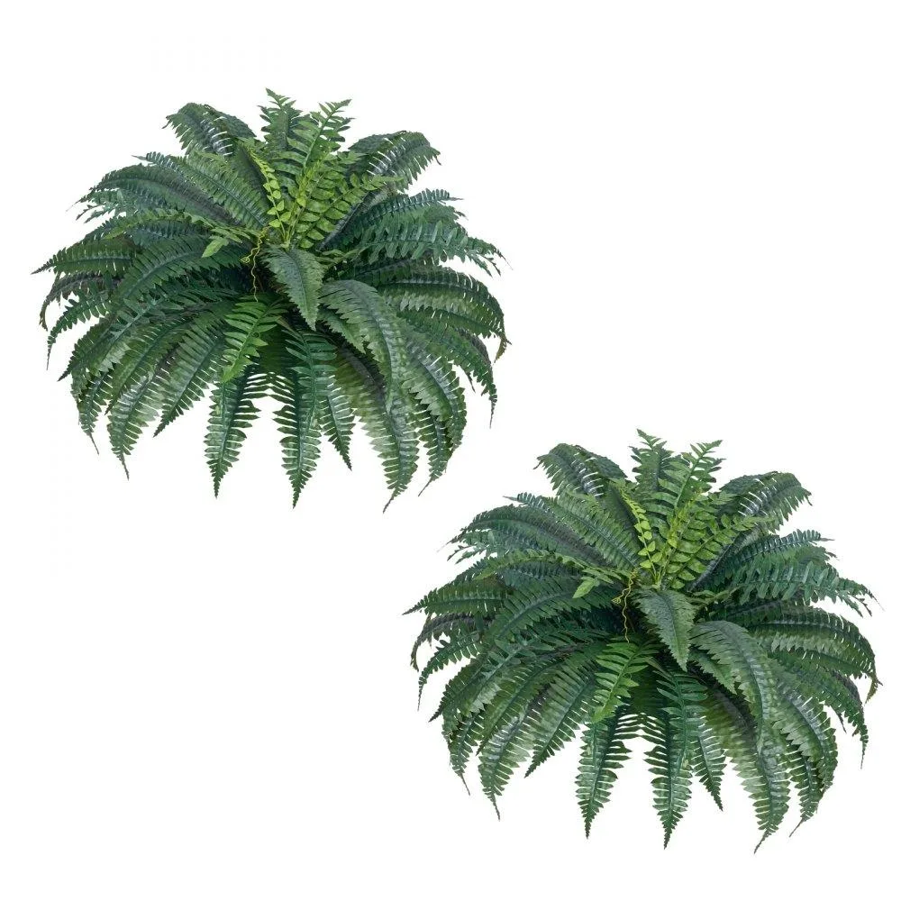VEVOR VEVOR Artificial Boston Ferns 2 Pcs 43-47 Inch Spread 50 Branches — product photo