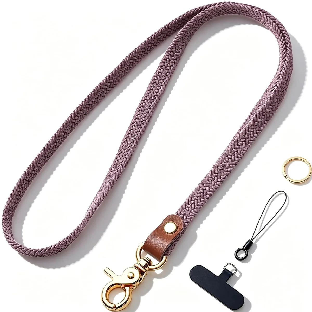  Maidsail Cute-2 Stretchy Neckwear 16.8" Smoke Purple — product photo