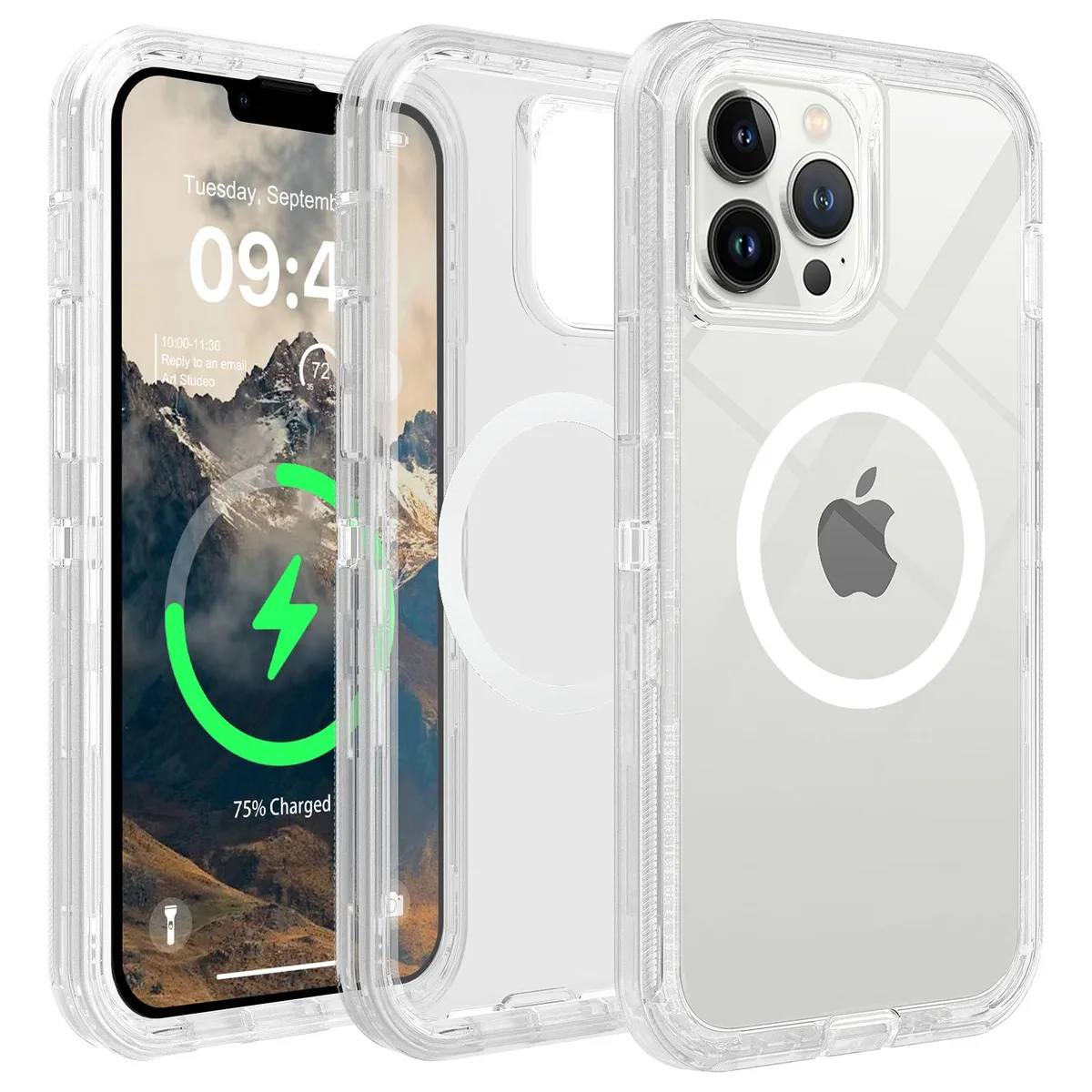  TUTUKII iPhone 16 6.1 Case Clear MagSafe — product photo