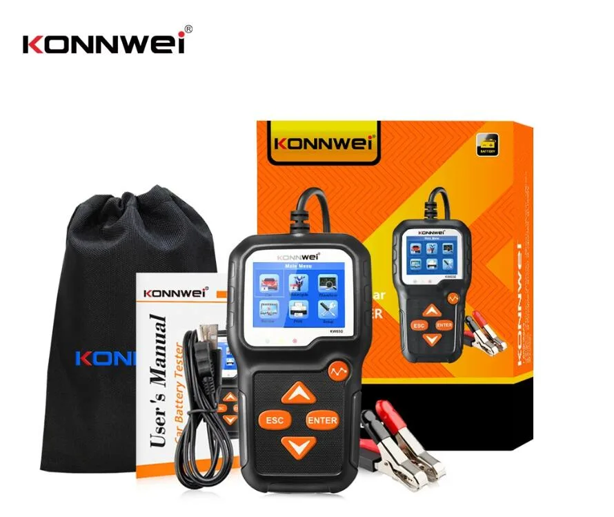 LUOM LUOM KW650 6V 12V Digital Battery Tester — product photo