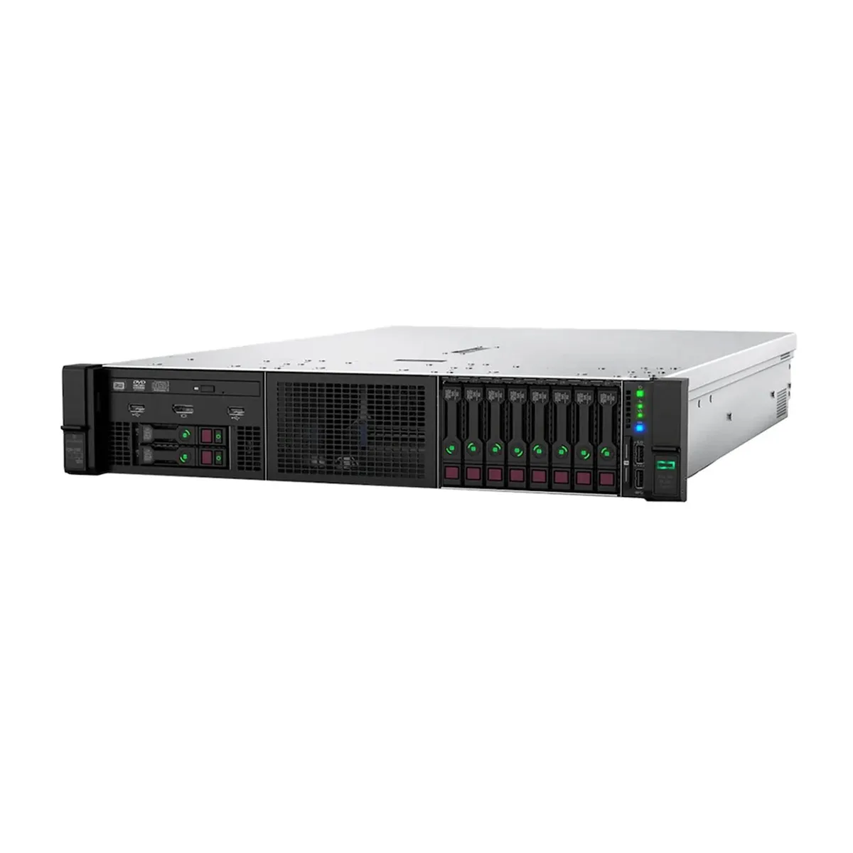 HP HP ProLiant DL380 Gen10 10 Bay SFF Xeon Silver 4114 256GB DDR4 2x 1.2TB SAS 331FLR Quad Port NIC rack server — product photo
