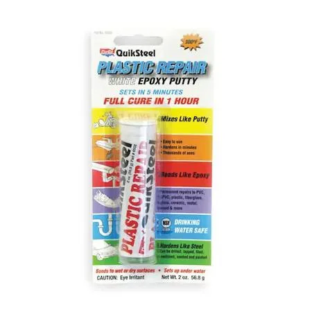 BLUE MAGIC BLUE MAGIC 16502TRI Quicksteel Putty White 2 oz Tube — product photo