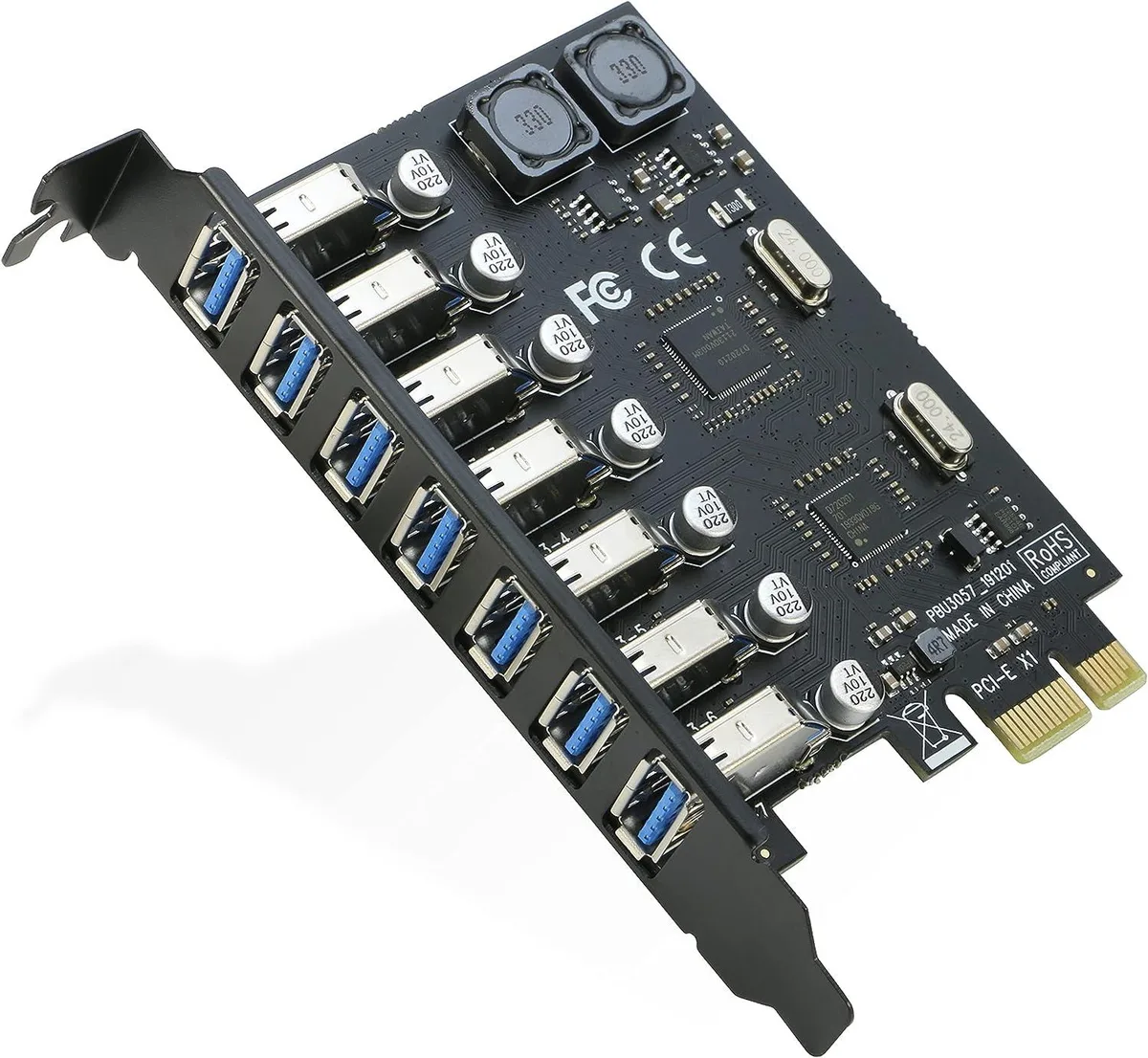 RIITOP RIITOP 7-Port USB 3.0 PCIe Expansion Card — product photo
