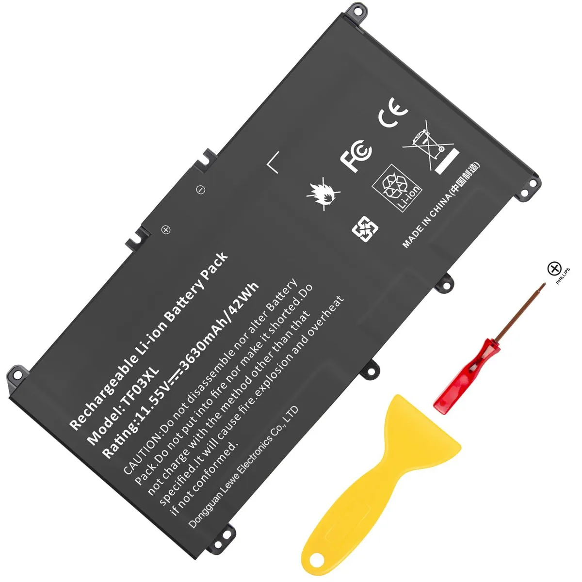  TF03XL 47 Wh laptop battery — product photo