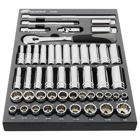 Ingersoll/Rand INGERSOLL-RAND 752001 49 Piece 3/8 Inch Drive SAE/Metric Master Socket Set — product photo