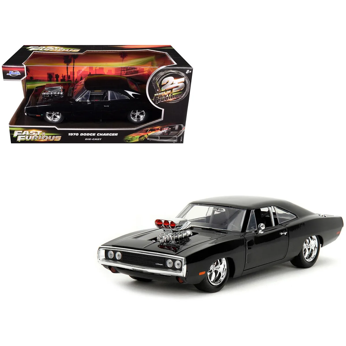 Jada Jada 1970 Dodge Charger 1/24 "25 Years of Fast &amp; Furious" Hobby Collectible — product photo
