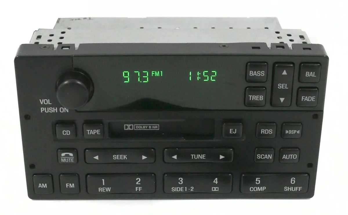 1 Factory Radio 1 Factory Radio F8VF-18C870-BG AM FM Cassette Receiver 1998-2000 Lincoln Town Car — product photo