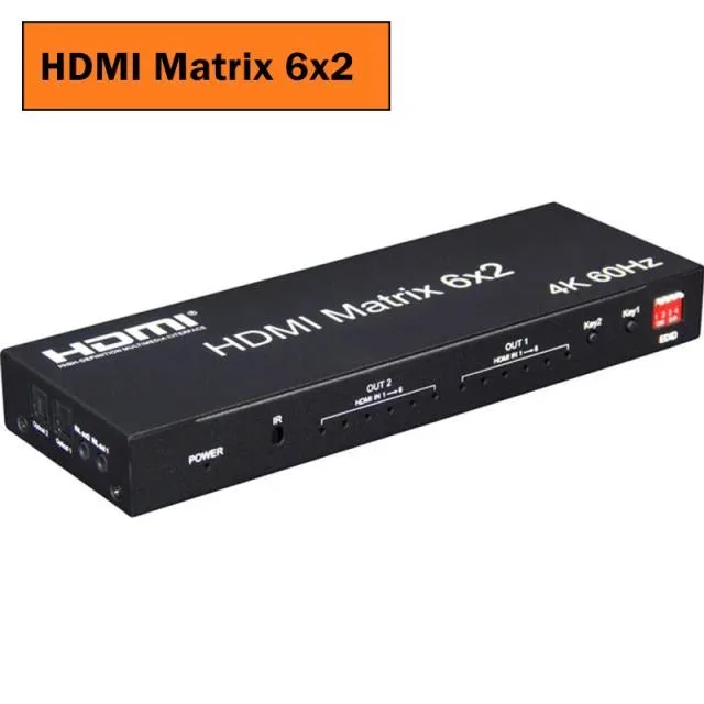 YINGHUA YINGHUA 4K 60Hz 4x4 HDMI Matrix KVM Switch (US Plug) — product photo