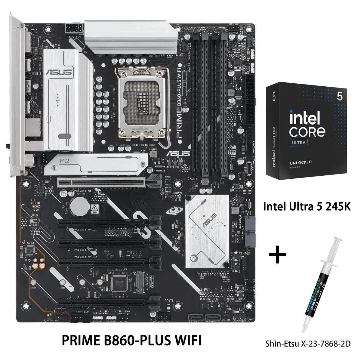ASUS ASUS PRIME B860-PLUS WIFI + Ultra 5 245K Combo — product photo