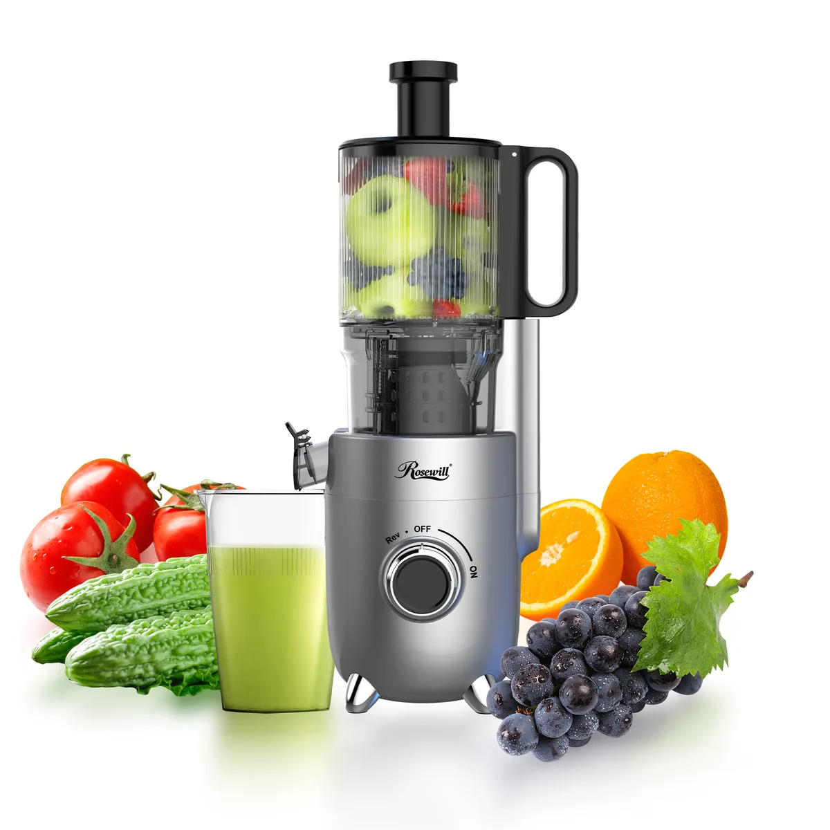Rosewill Rosewill ZM1905 5.2" Wide Chute Slow Juicer 200W — product photo