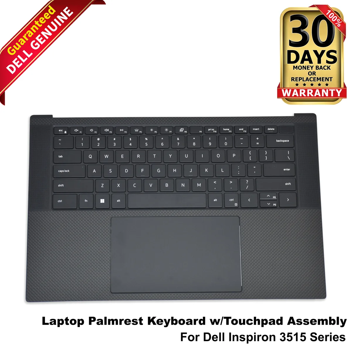 DELL DELL Inspiron 3515 Palmrest Keyboard Touchpad Assembly 6DJD9 Spanish laptop replacement part — product photo