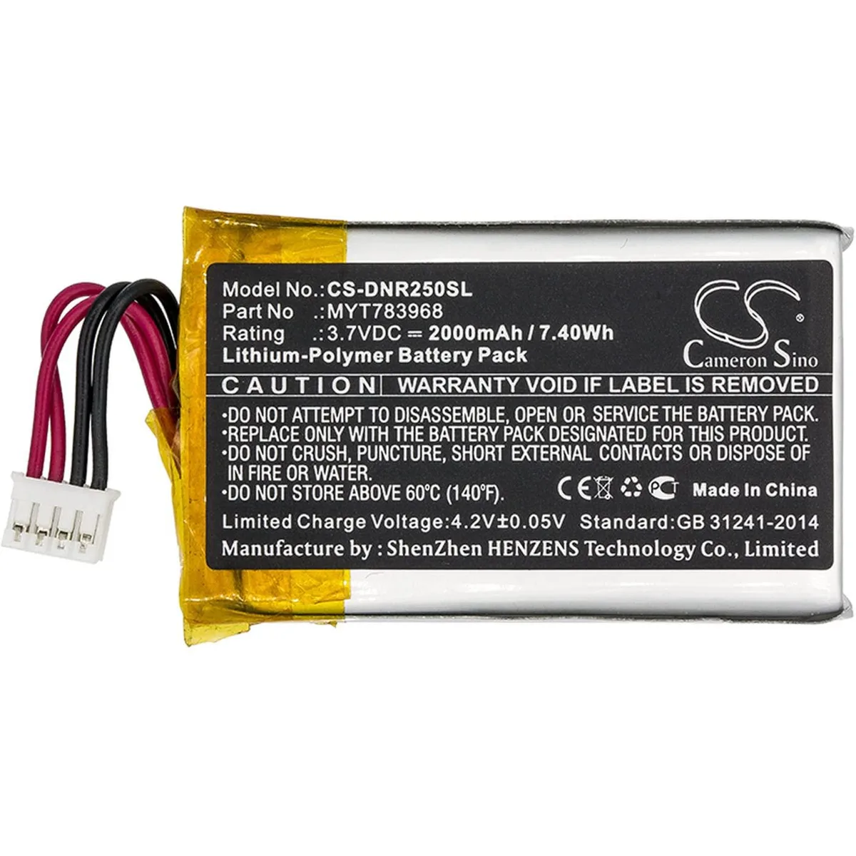 Cameron Sino Battery for DeLorme inReach SE / Explorer 2000mAh 3.7V — product photo