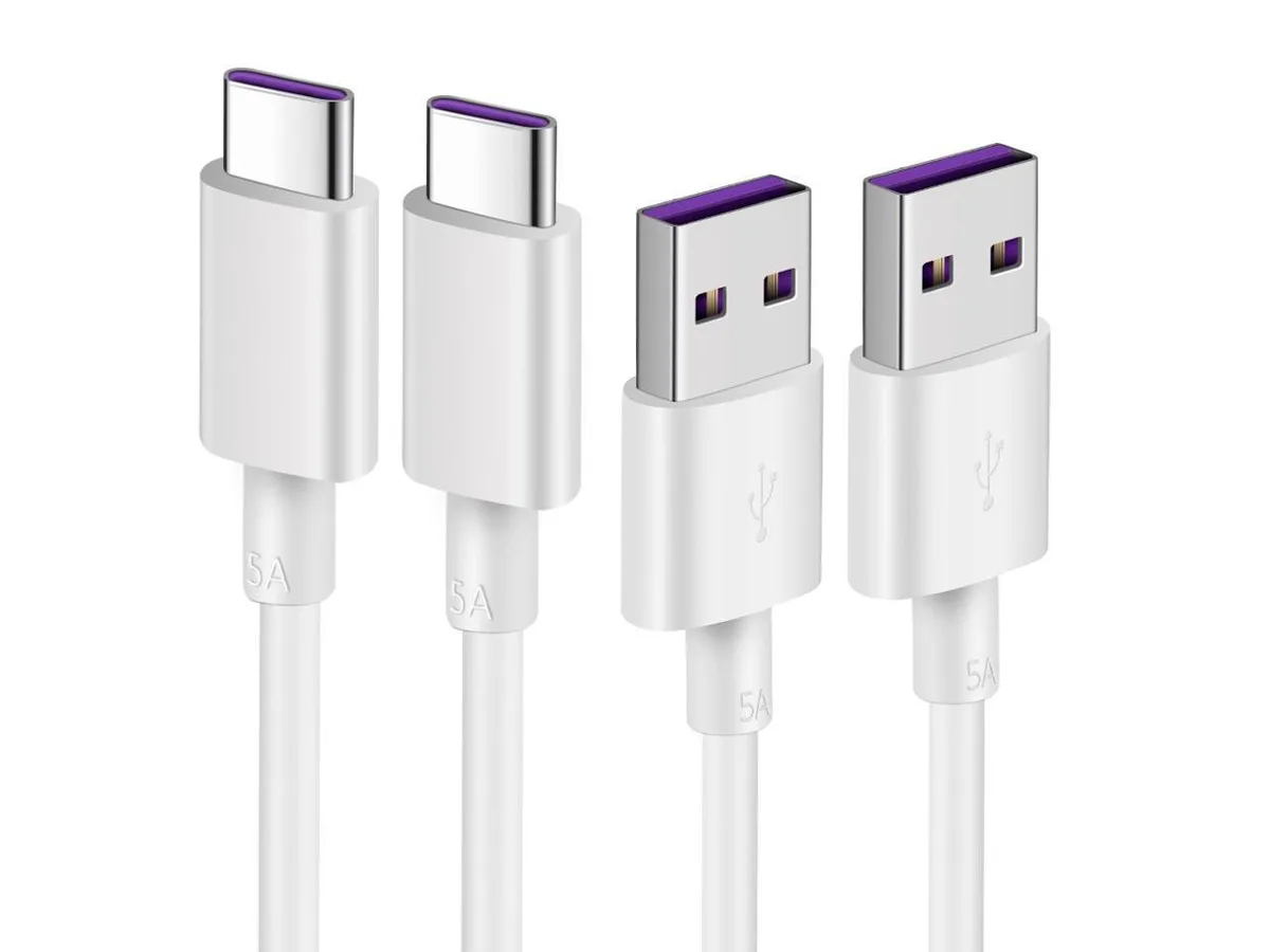 IXJYLCPC IXJYLCPC USB-C gender changer 2-pack 3.3FT 5A 480Mbps 3.0 — product photo