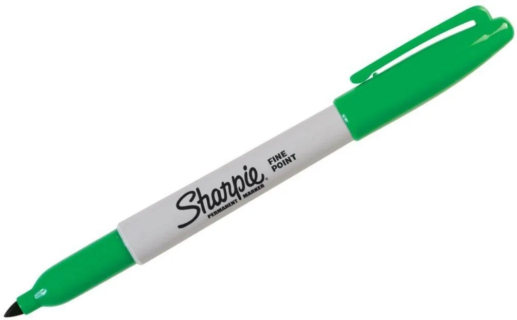  Sharpie Fine Point Permanent Marker Green 1 Count — product photo