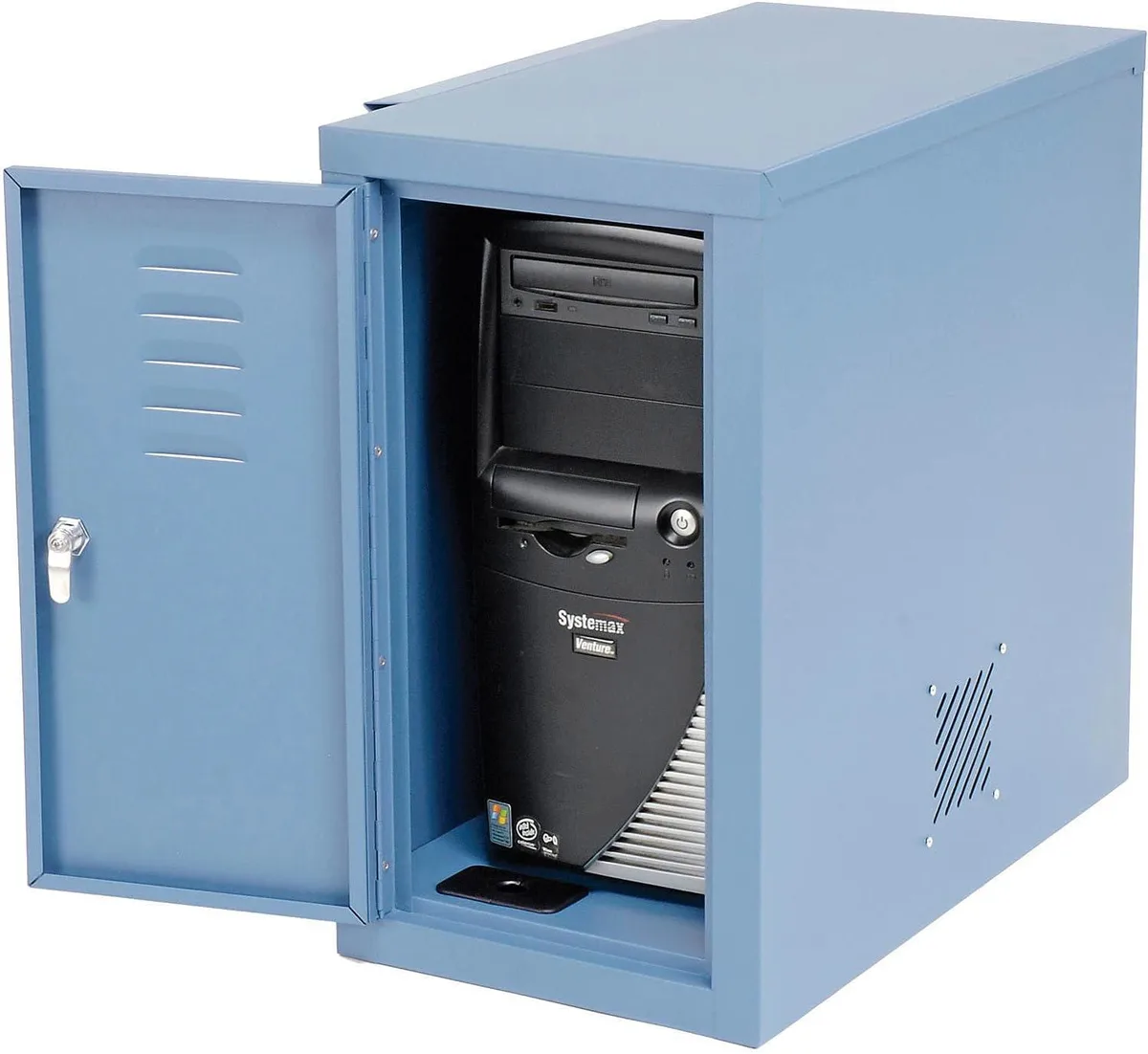 Global Industrial Global Industrial Server Rack Side Car Blue 12" W x 22-1/2" D x 21-1/2" H — product photo