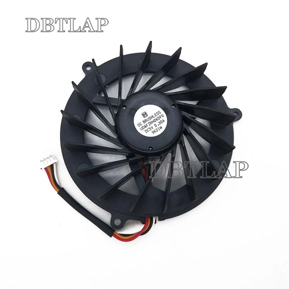 Black rectangular laptop CPU cooling fan with wire connector
