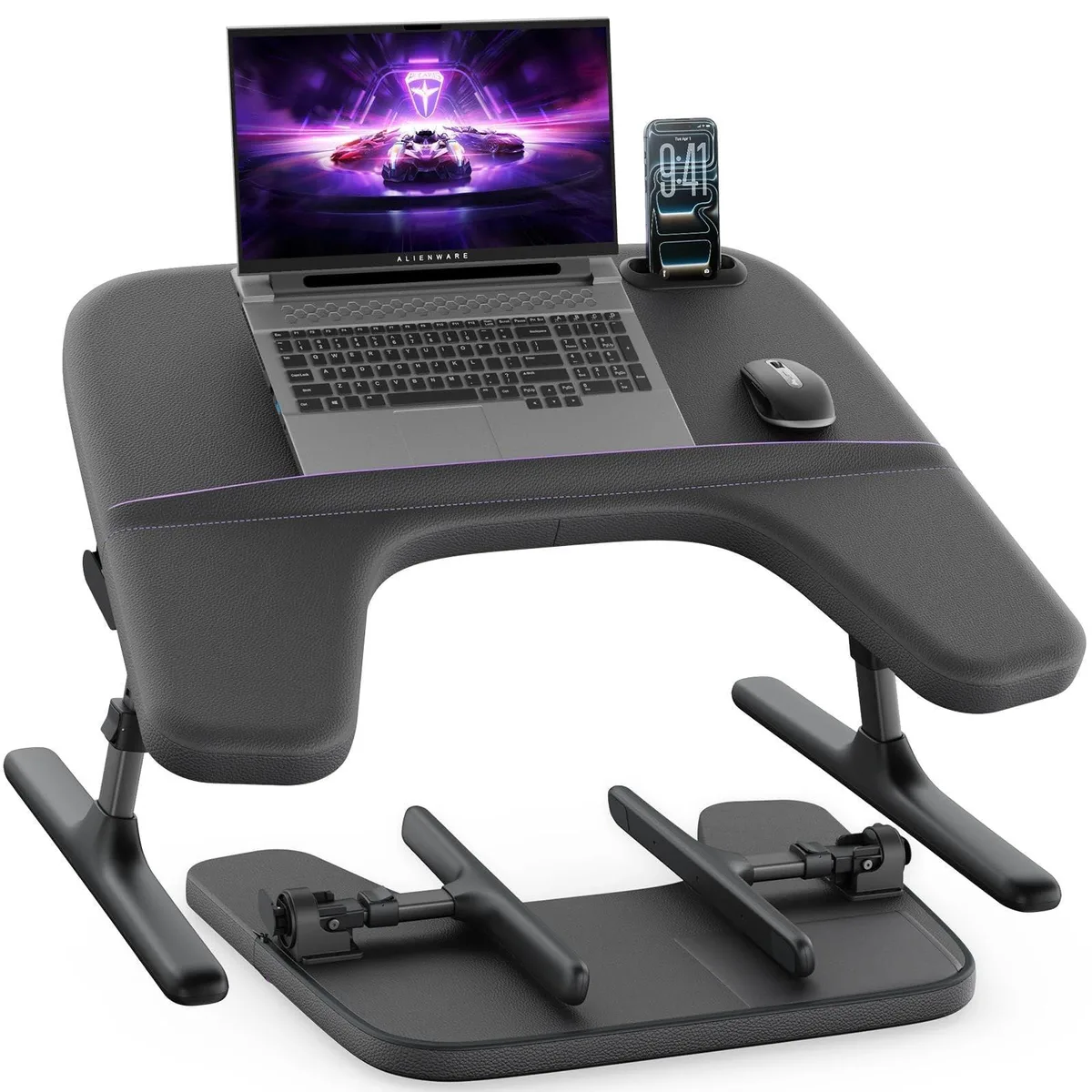 DNBeffulgent DNBeffulgent KB1 Adjustable Lap Desk 22 x 28 inch Black — product photo