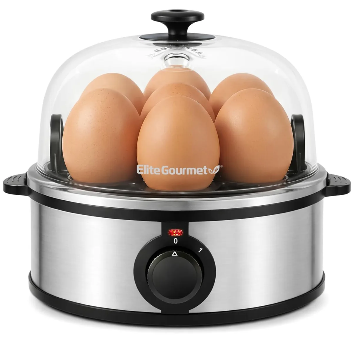Elite EGC648 7-Egg Cooker Stainless Steel Specialty Appliance — product photo