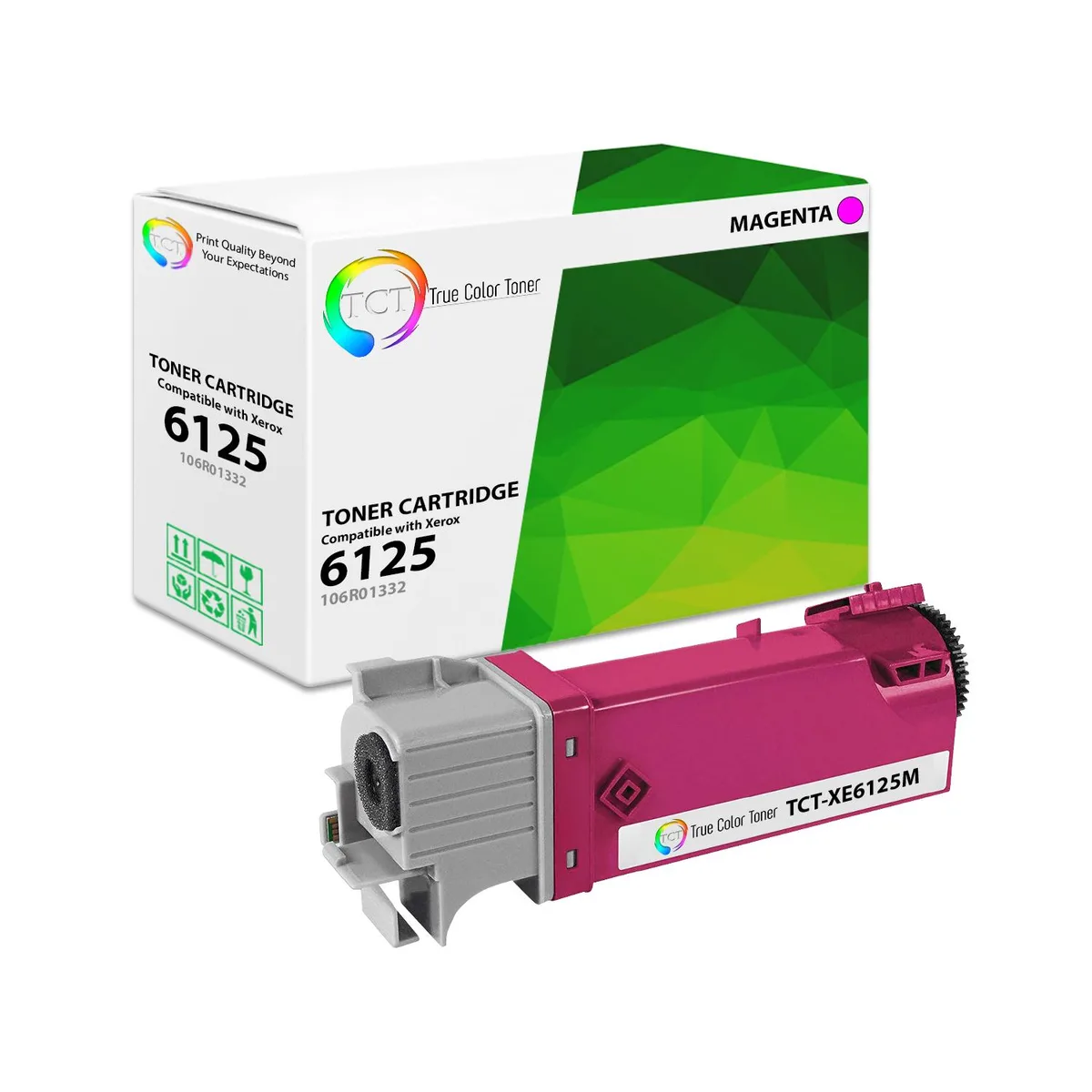 True Color Toner True Color Toner 6125 Magenta Toner Cartridge 106R01332 2000 Pages — product photo