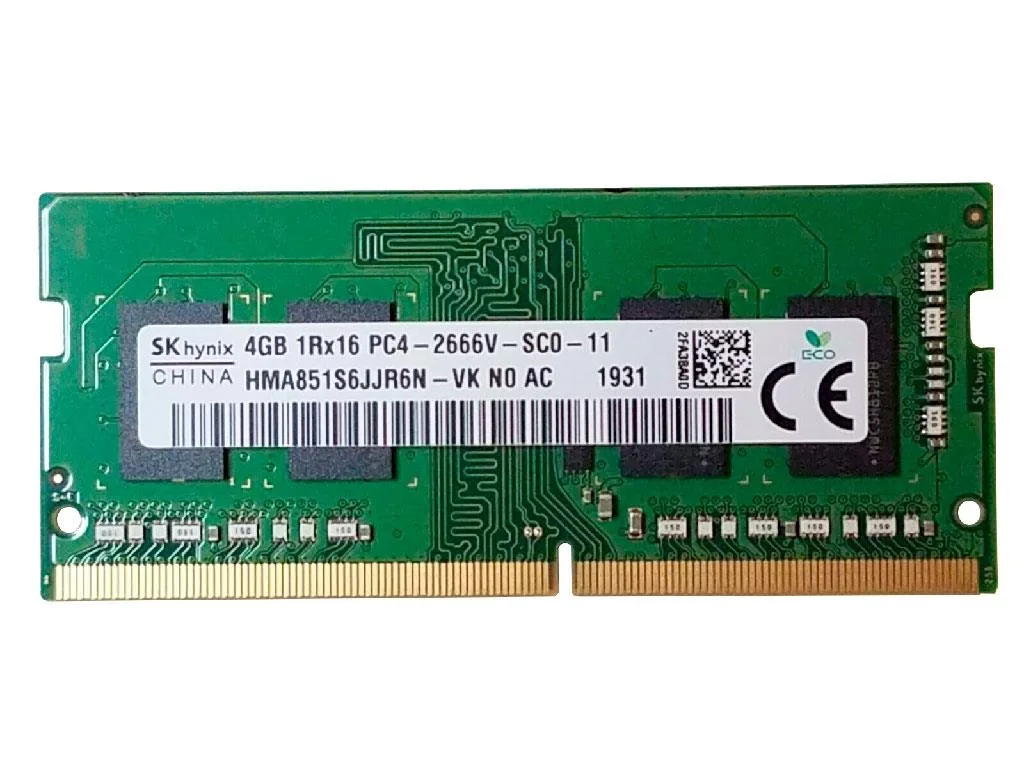 SK hynix SK hynix HMA851S6JJR6N 4GB DDR4 2666MHz CL19 1Rx16 1.2V laptop RAM — product photo