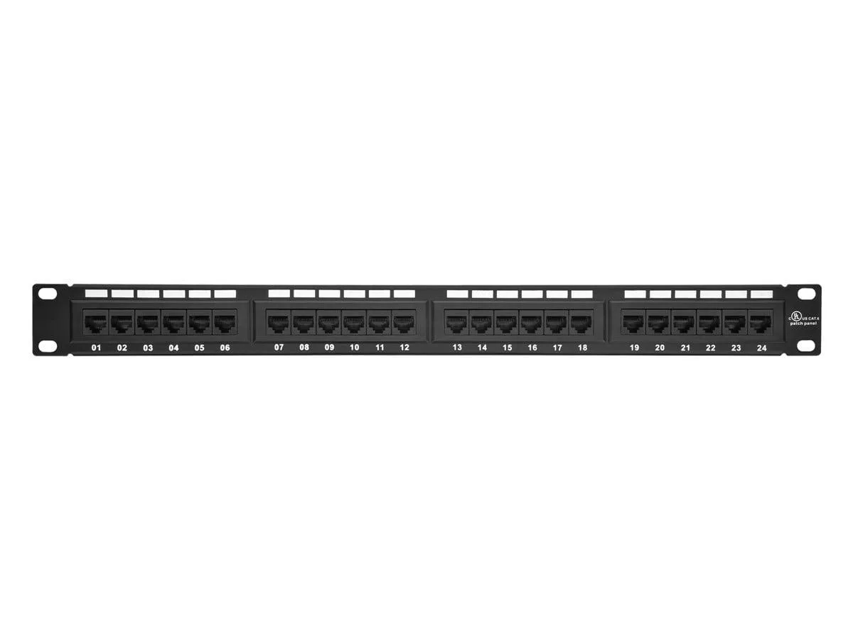 Monoprice Inc. Monoprice Inc. 7253 24-Port Cat6 Patch Panel, 110 Type, 1U, 19" Rack — product photo