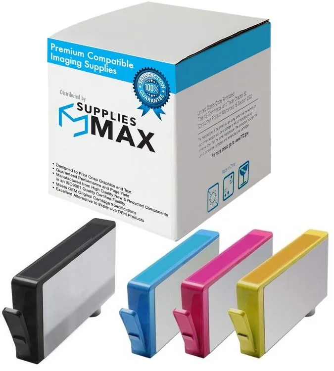 SuppliesMax SuppliesMax CH603BN High Yield Inkjet Combo Pack (PBK/C/M/Y) 750 pages — product photo