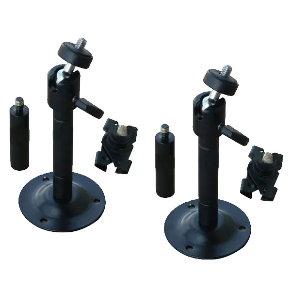 VideoSecu VideoSecu MCB1B2-N1 2-pack camera mount bracket 12 combinations 360° turn 90° tilt 2-6" adjustable black — product photo