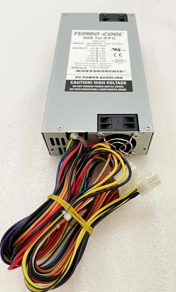 Supersuperuncle Supersuperuncle TURBO-COOL 300 1U-PFC T30U HY1 EDGE server power supply — product photo