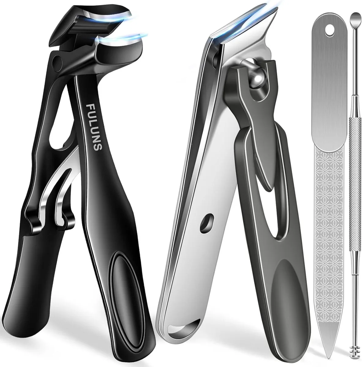  FULUNS HF-FLS-119 nail clippers, 4-count set — product photo