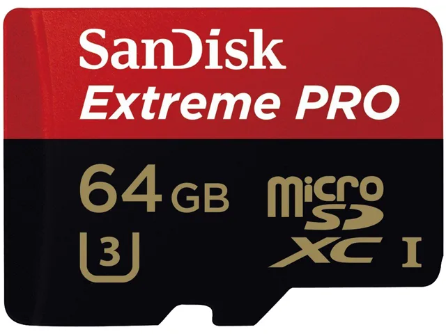 SanDisk SanDisk Extreme Pro microSDXC 64GB U3 95MB/s SDSDQXP-064G-G46A memory card — product photo