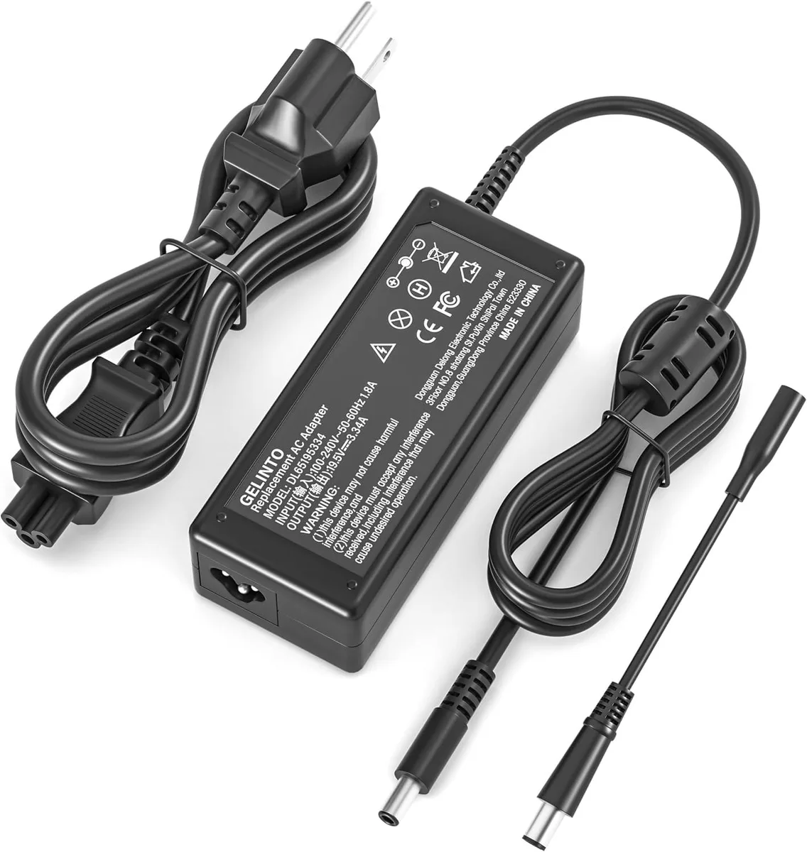 FLEANE FLEANE 65W 19.5V 3.34A AC Adapter with Power Cord — product photo