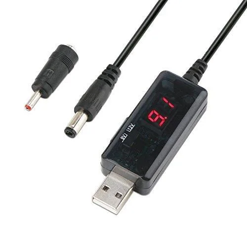 Funch Funch USB 9V 12V Boost Cable 1A .8A 3.5mm 1.35mm — product photo