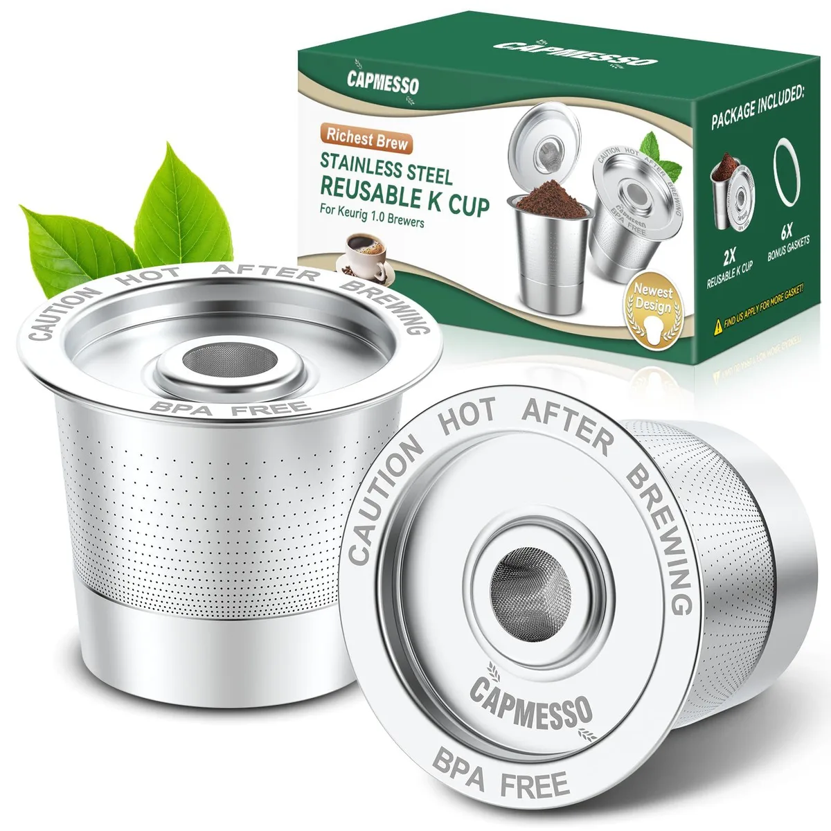 Jura-Capresso CAPMESSO 2 Reusable K Cups Stainless Steel 2 Pack — product photo