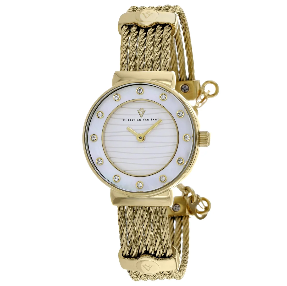 Silver stainless steel watch with matching bracelet and silver dial