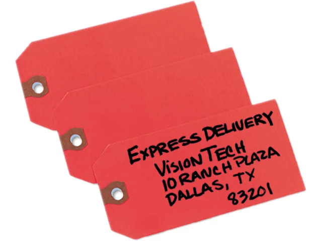Avery Avery 12345 Shipping Tags Red 1000/Box — product photo