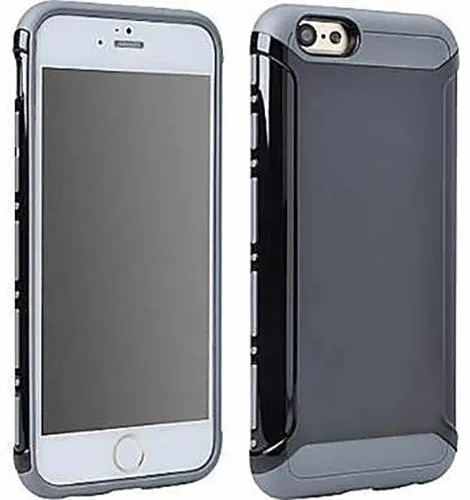 Nakedcellphone Nakedcellphone Light Armor Hybrid Case Black/Gray iPhone 6 6s — product photo